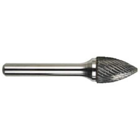 Carbide Burr, Premium, Series 5970, Pointed, 34 Head Dia, 1 Length Of Cut, 234 Overall Length